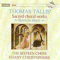 Sixteen : Tallis - Sacred Choral Works - Spem in alium : 1 CD : Harry Christophers : Thomas Tallis : 513