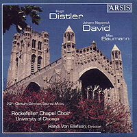 Rockefeller Chapel Choir : 20th Century German Sacred Music : 1 CD : Randi Von Ellefson : CD115