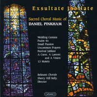 Belmont Chorale : Exsultate Jubilate : 1 CD : Sherry Hill Kelly : 288