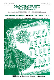 Manchai Puito (Two Little Doves) : SATB : Oscar Escalada : Sheet Music : 8758