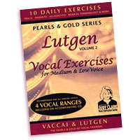 Judy Clark : Lutgen Vocal Exercise Vol 2 - Medium Low : 01 Book Warm Up & 1 CD :  : LMV-V2