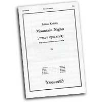 Zoltan Kodaly : Mountain Nights - Songs Without Words for Women's Voices : SSA : Sheet Music : 073999673692 : 48010009
