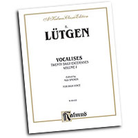 Balthazar Lutgen : Vocalises: 20 Daily Exercises, Volume I : Solo : Vocal Warm Up Exercises :  : 029156177657  : 00-K09165