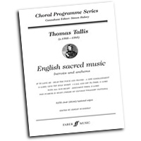 Thomas Tallis : English Sacred Music : SATB : Songbook : Thomas Tallis : 9780571522996 : 12-0571522998