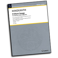 Paul Hindemith : Nine Short Songs for American School Songbooks : SATB : Songbook : Paul Hindemith : 841886012080 : 1476899843 : 49018278