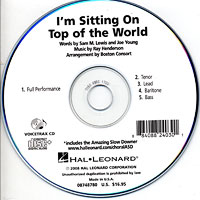 Close Harmony For Men : I'm Sitting On Top Of The World - Parts CD : TTBB : Parts CD : 884088240301 : 08748780